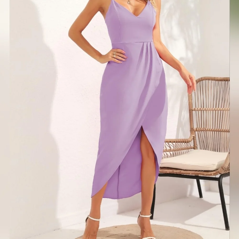 CMZ2005 Seaglass Green V-neck Maxi Faux Wrap Sz L (12-14) NWT